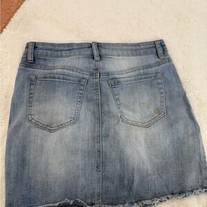 Indigo Rein Light Blue Denim Pencil Skirt